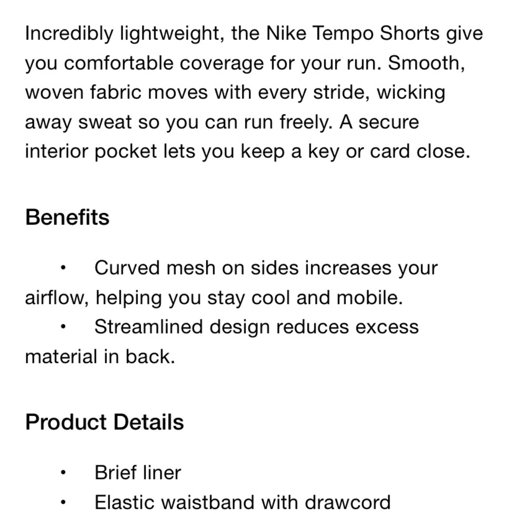 Nike Tempo Women’s Brief-lined Running Shorts - Picture 4 of 4